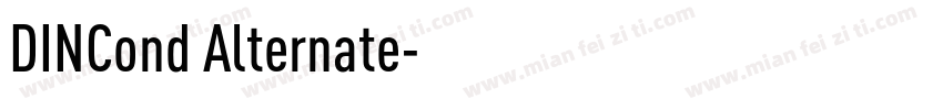 DINCond Alternate字体转换
